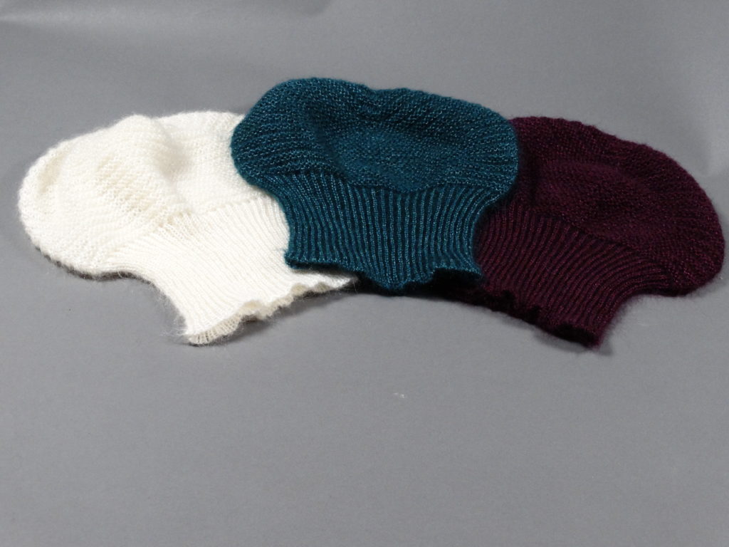 Bonnets mohair et soie